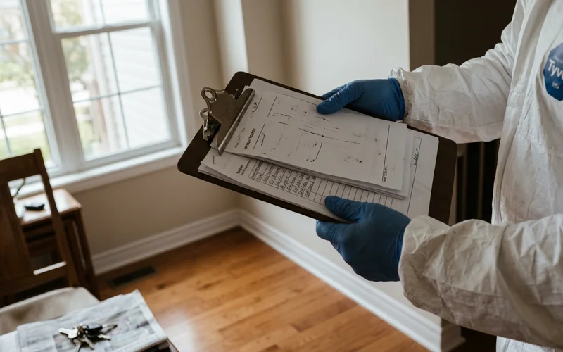 Weigh tickets and an itemized quote on a clipboard