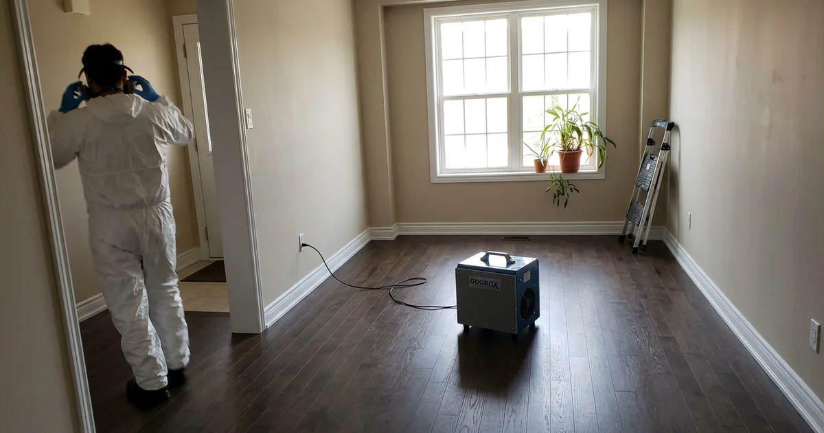 Hydroxyl generator running in an empty clean room
