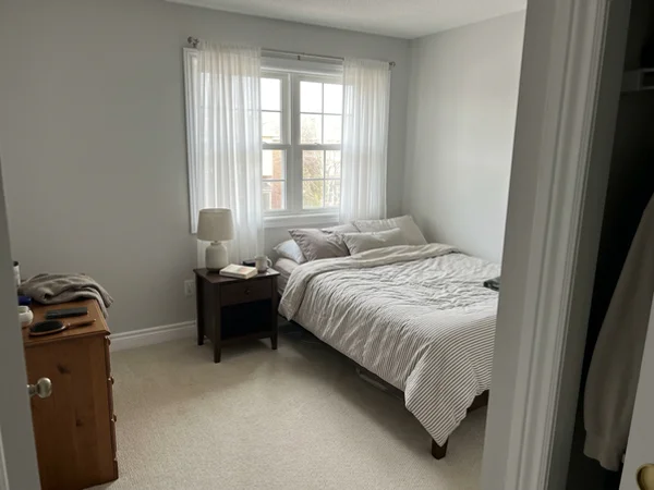 Calm restored bedroom after remediation
