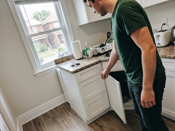 Freshly cleaned rental kitchen ready for re-rental