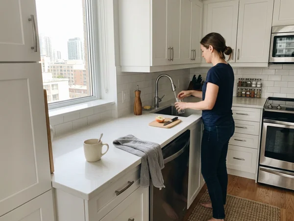 Spotless restored kitchen in a condo